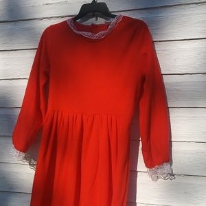 Mrs claus 🎅 red fleese nightgown